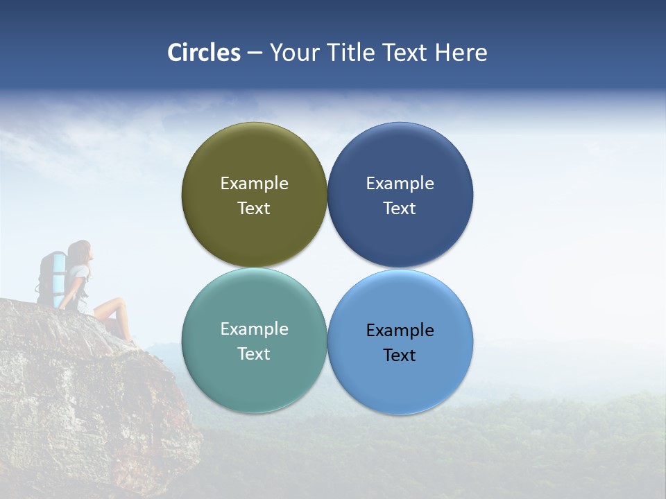 Activity Hike Sky PowerPoint Template