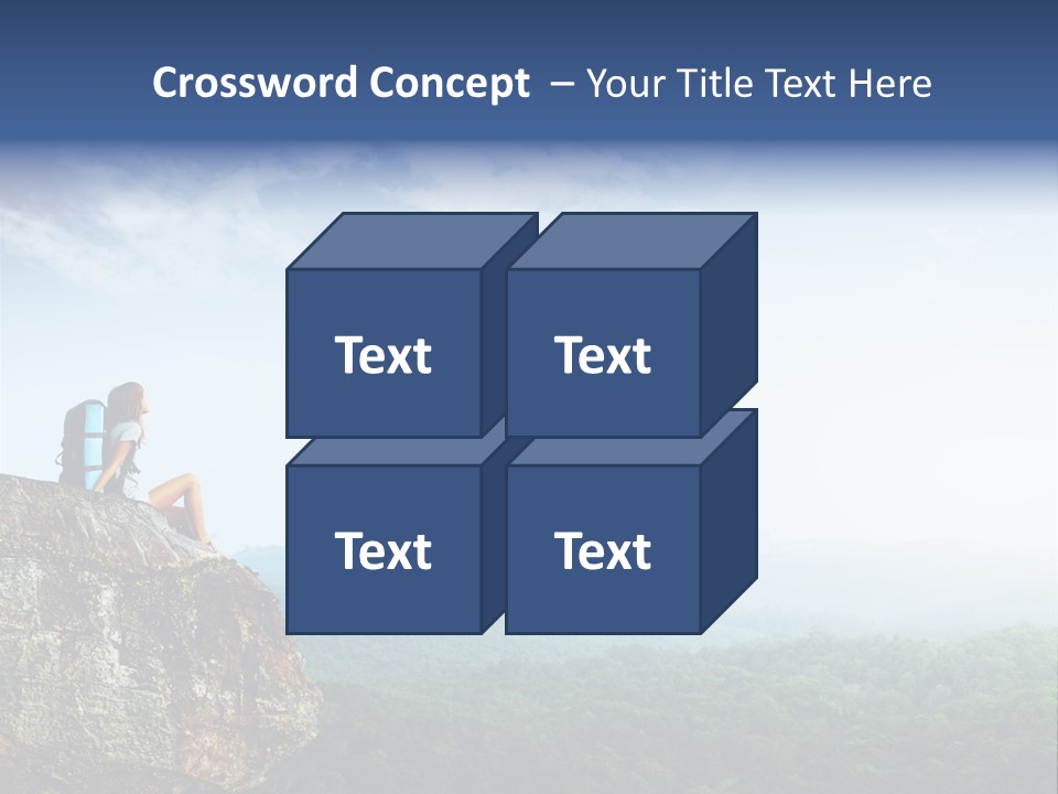 Activity Hike Sky PowerPoint Template