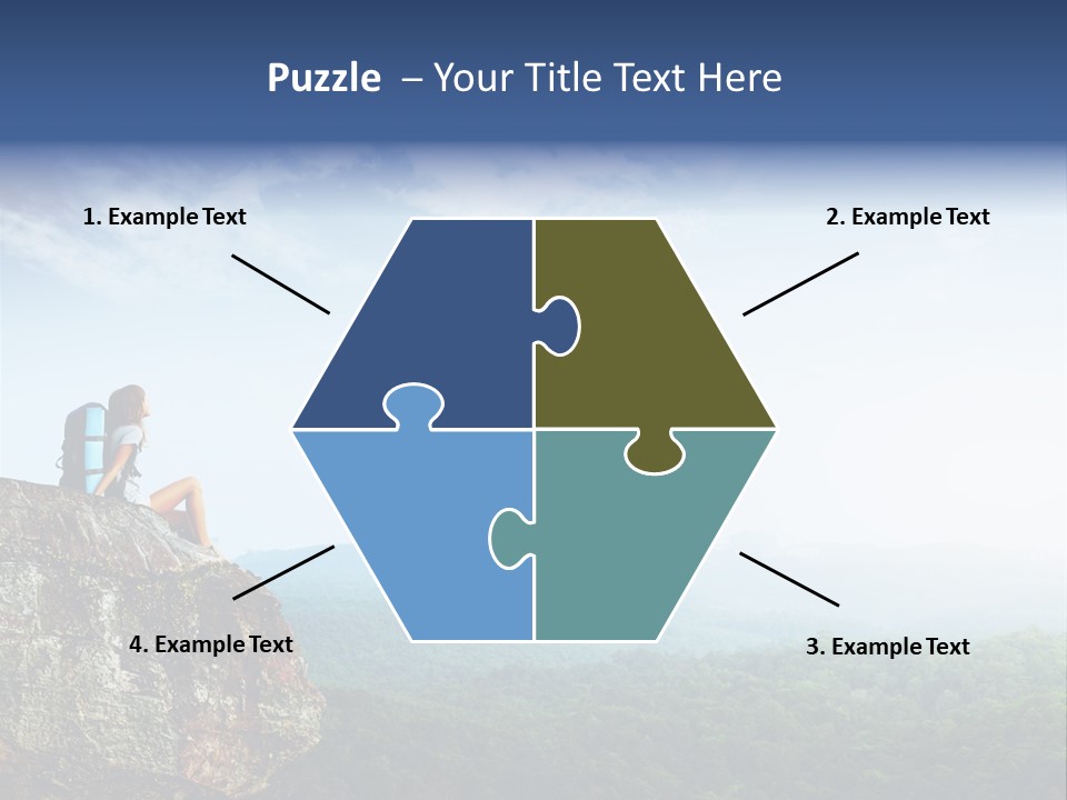 Activity Hike Sky PowerPoint Template