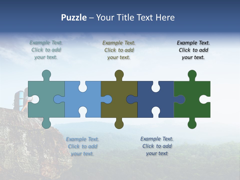 Activity Hike Sky PowerPoint Template