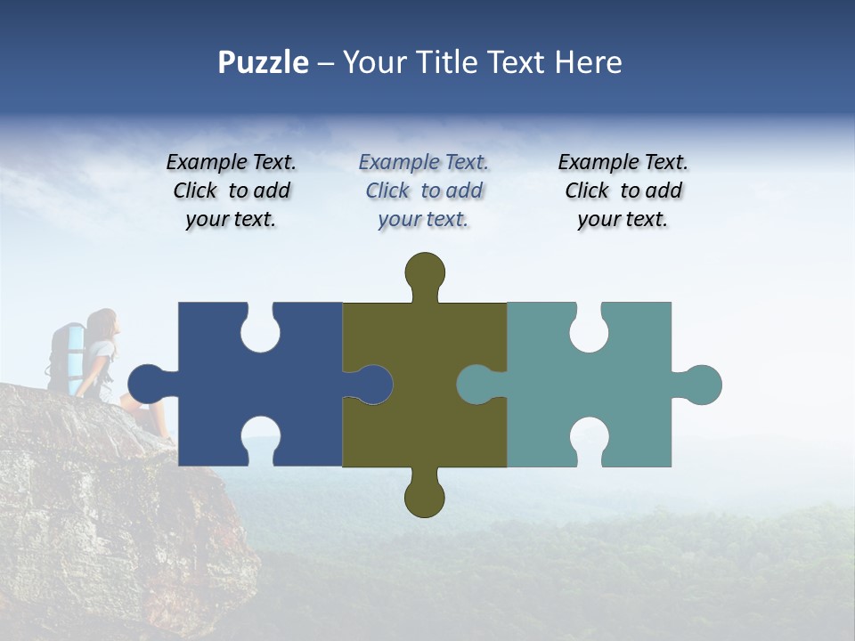 Activity Hike Sky PowerPoint Template