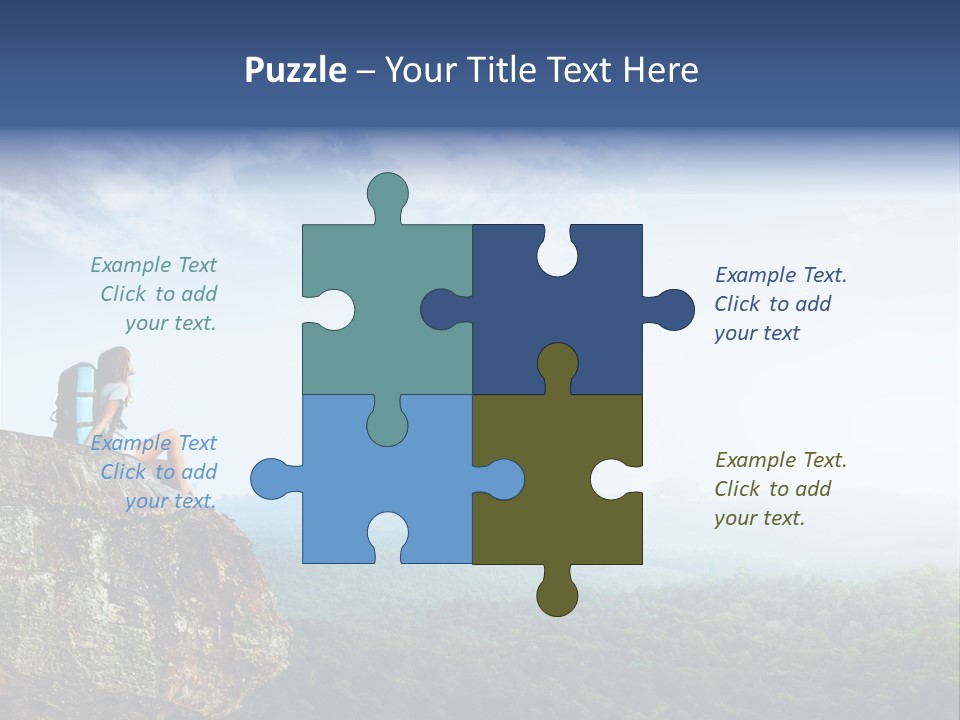 Activity Hike Sky PowerPoint Template