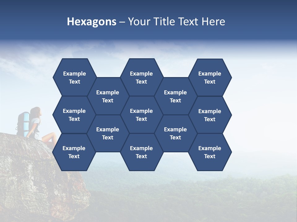 Activity Hike Sky PowerPoint Template