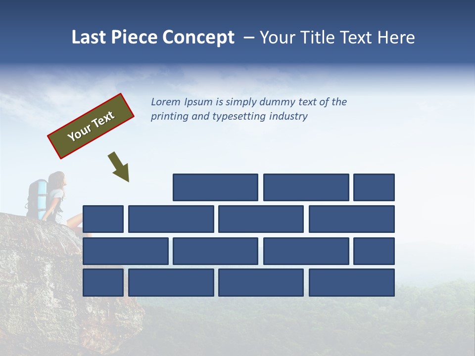 Activity Hike Sky PowerPoint Template