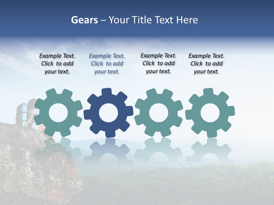 Activity Hike Sky PowerPoint Template