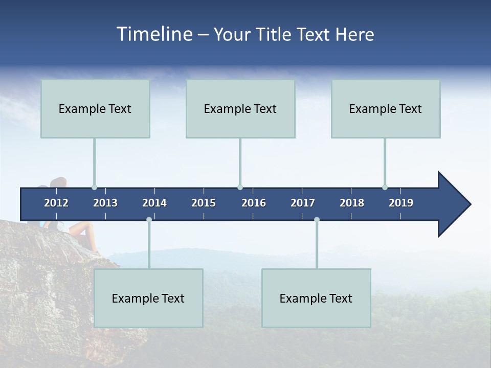 Activity Hike Sky PowerPoint Template