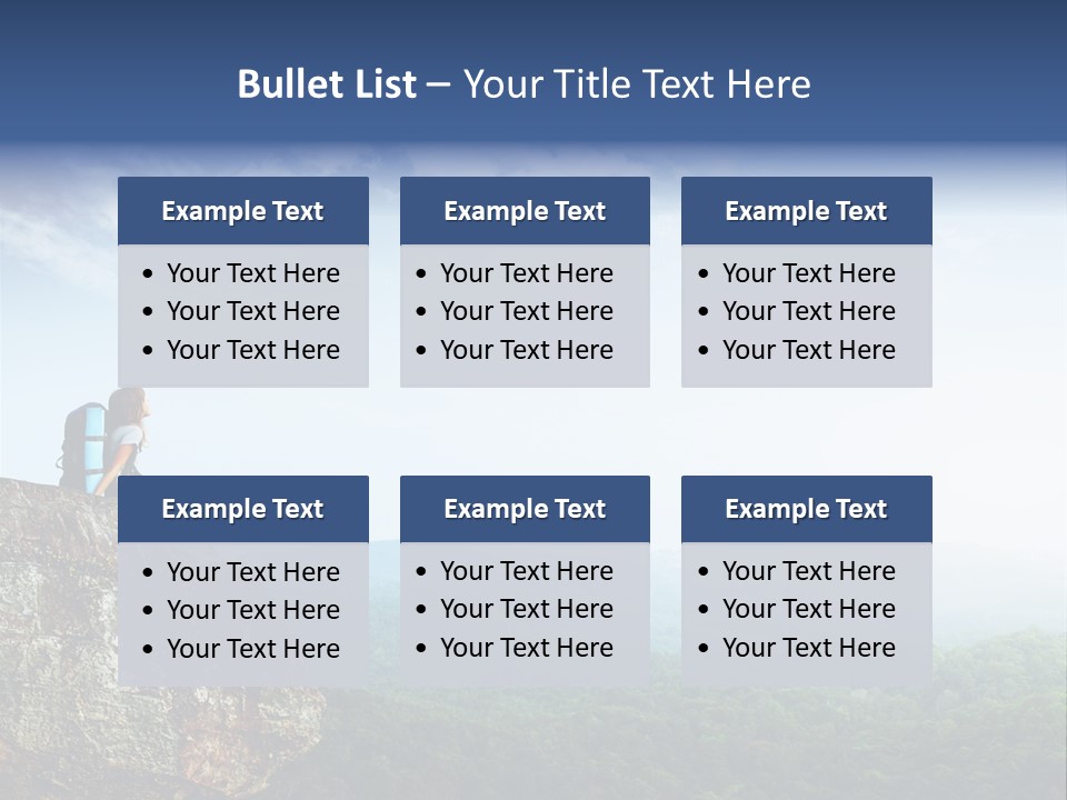 Activity Hike Sky PowerPoint Template