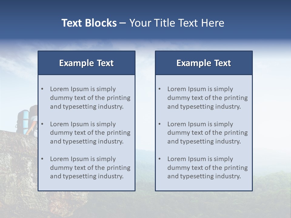 Activity Hike Sky PowerPoint Template