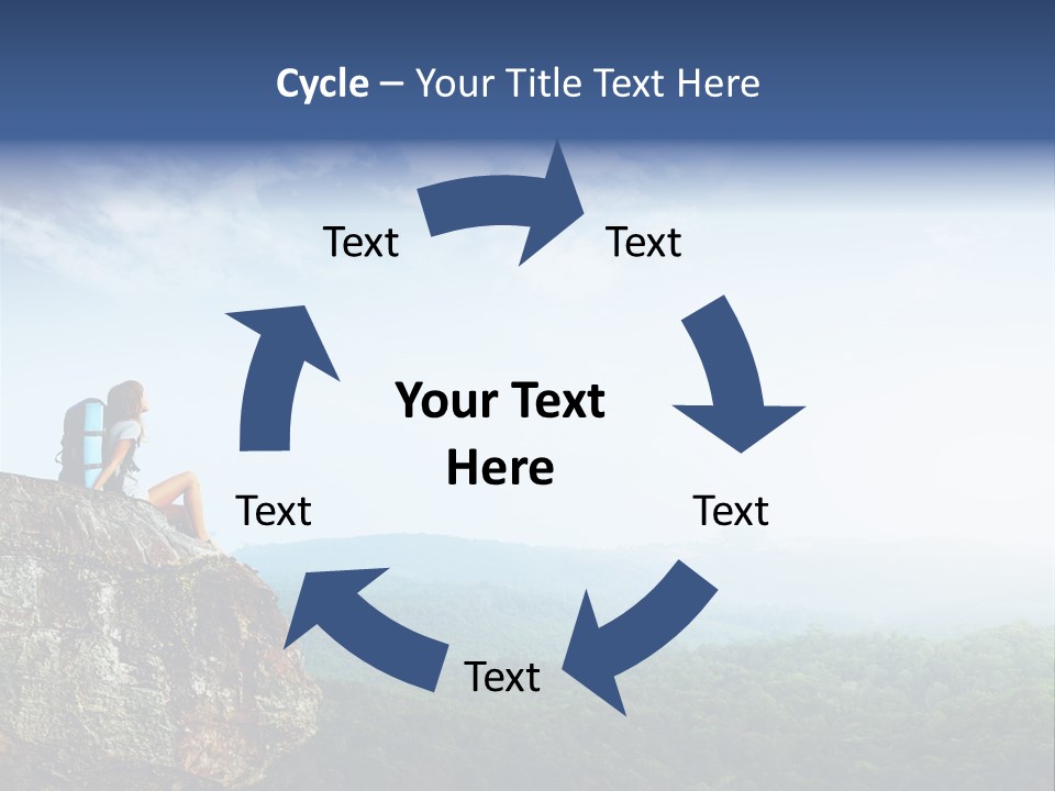 Activity Hike Sky PowerPoint Template