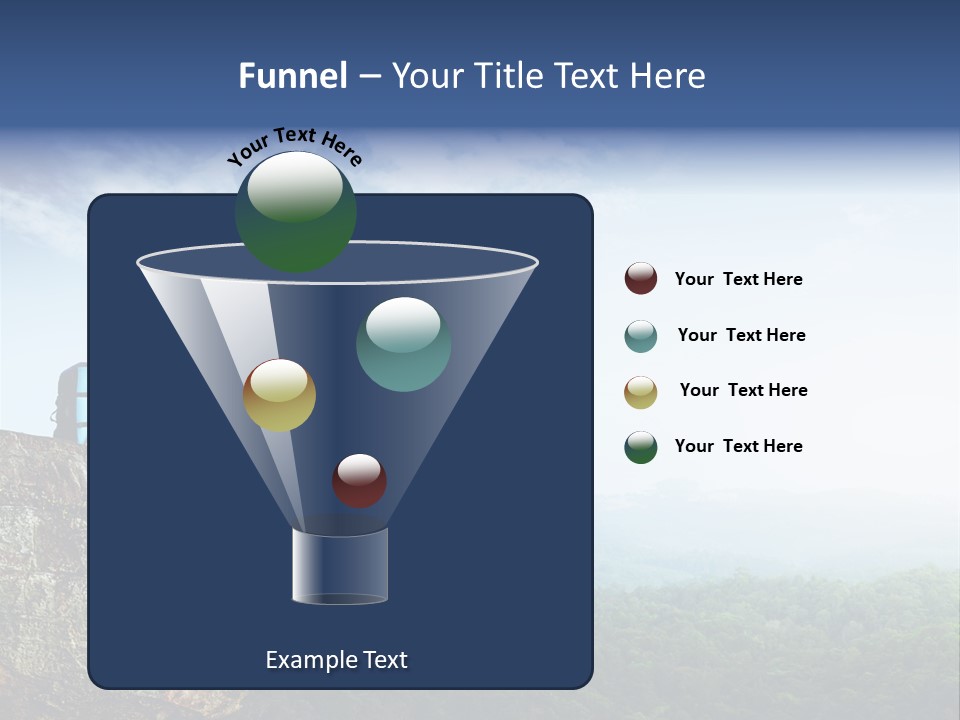 Activity Hike Sky PowerPoint Template