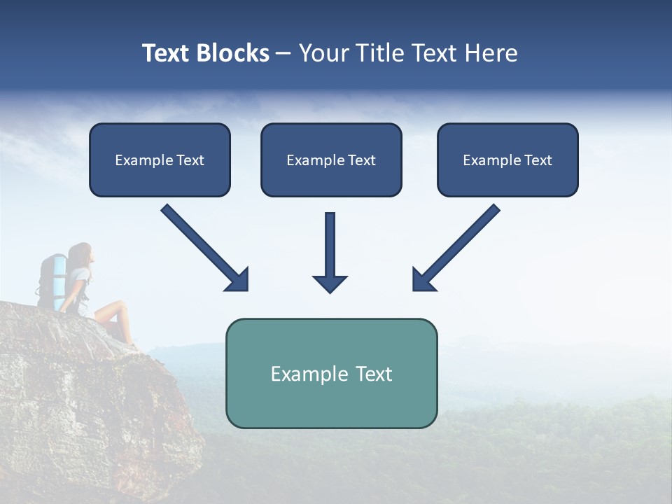 Activity Hike Sky PowerPoint Template