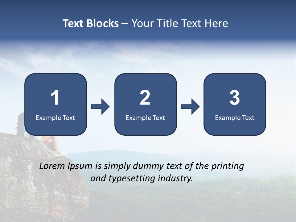 Activity Hike Sky PowerPoint Template