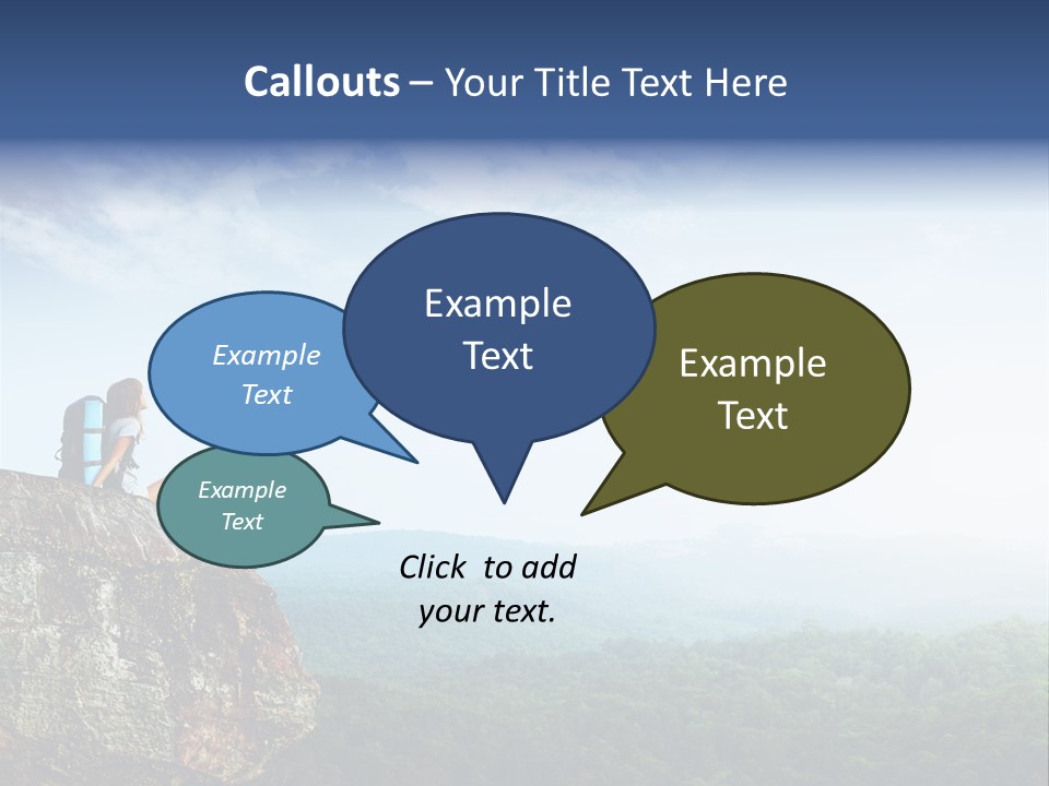 Activity Hike Sky PowerPoint Template
