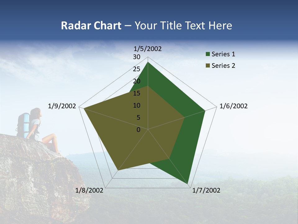 Activity Hike Sky PowerPoint Template
