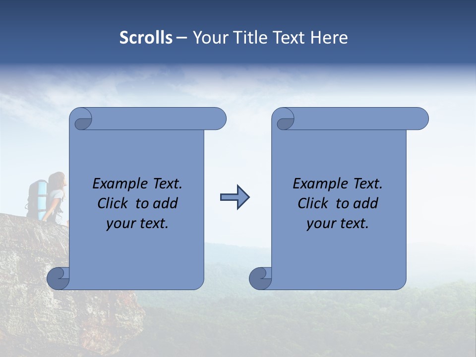 Activity Hike Sky PowerPoint Template