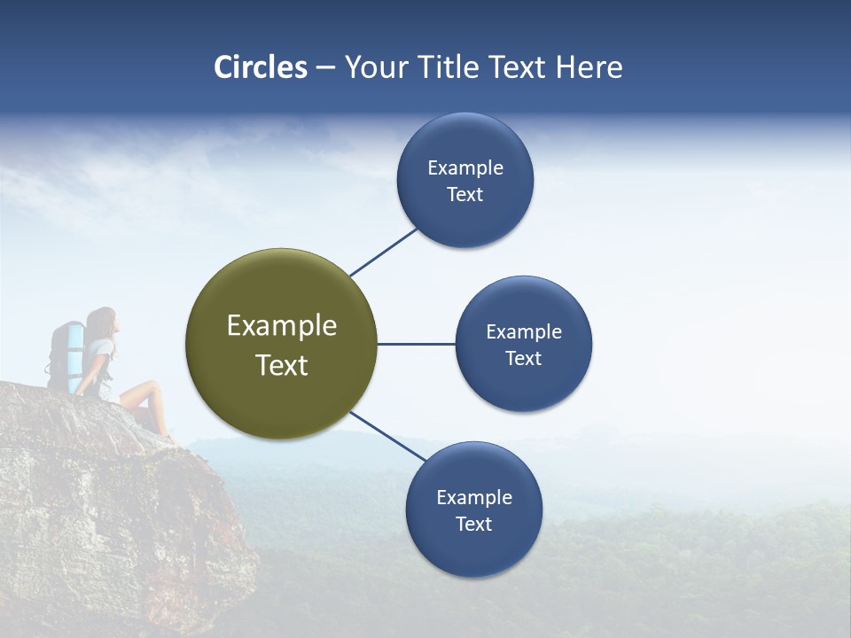 Activity Hike Sky PowerPoint Template