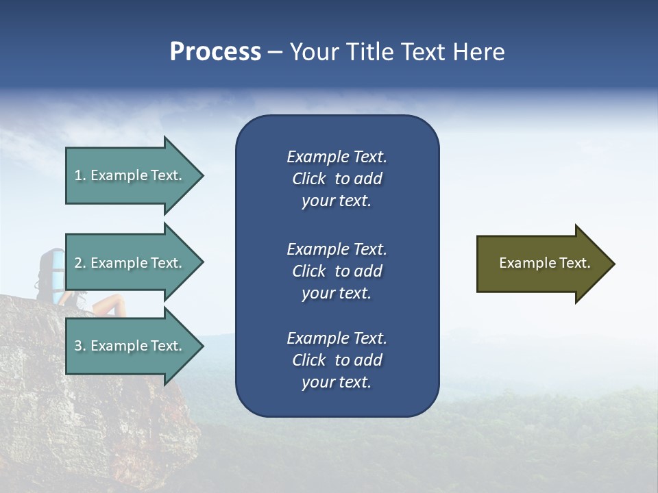 Activity Hike Sky PowerPoint Template