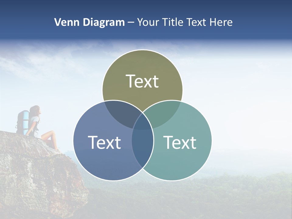 Activity Hike Sky PowerPoint Template