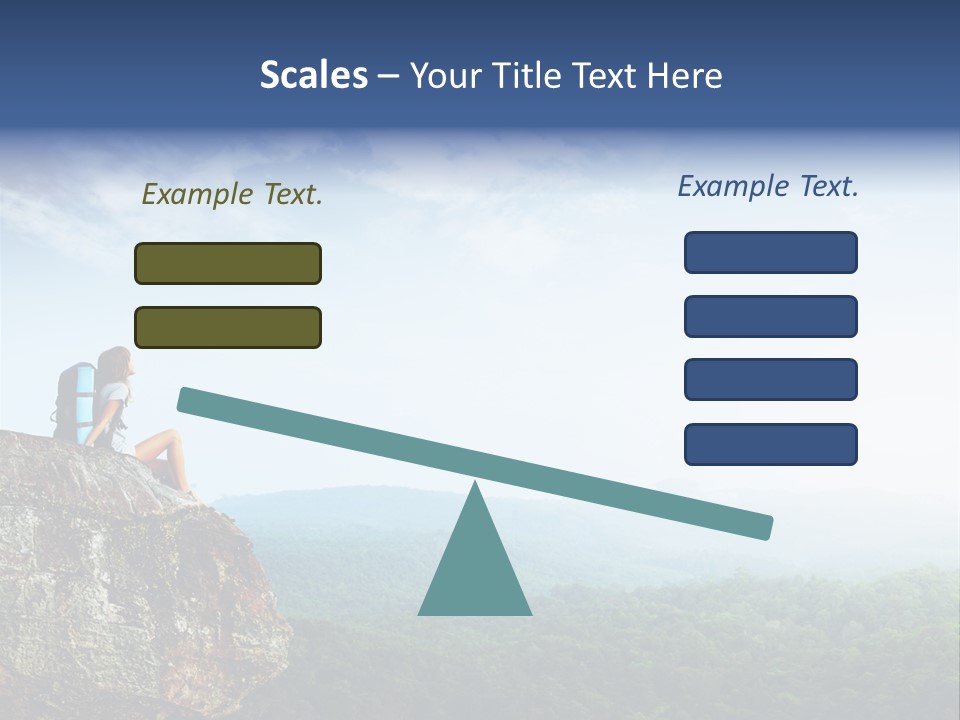 Activity Hike Sky PowerPoint Template