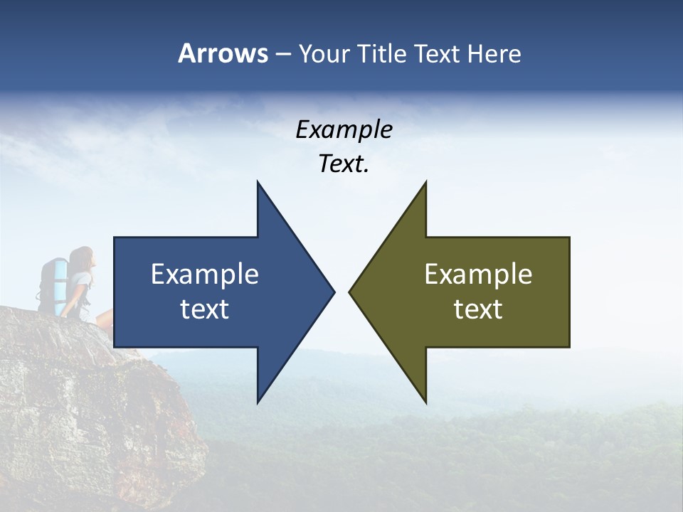 Activity Hike Sky PowerPoint Template