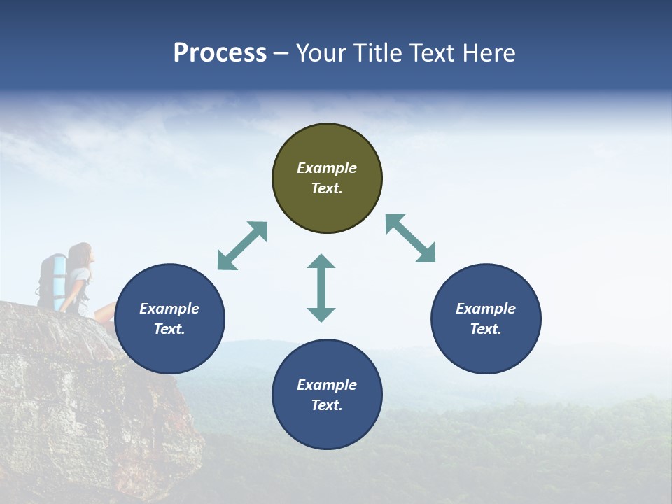 Activity Hike Sky PowerPoint Template