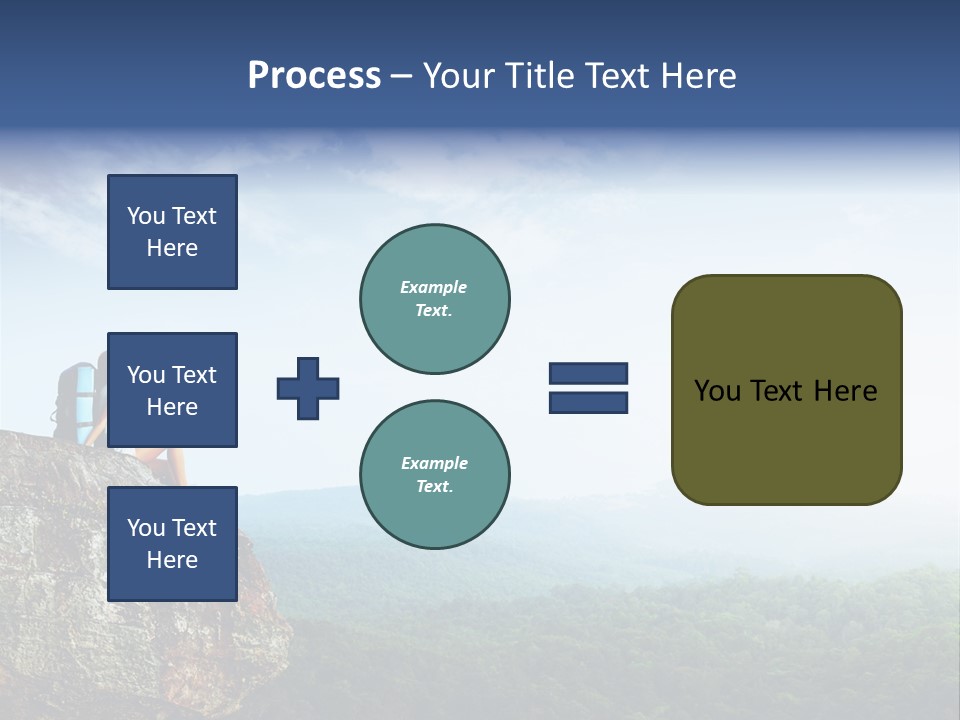 Activity Hike Sky PowerPoint Template