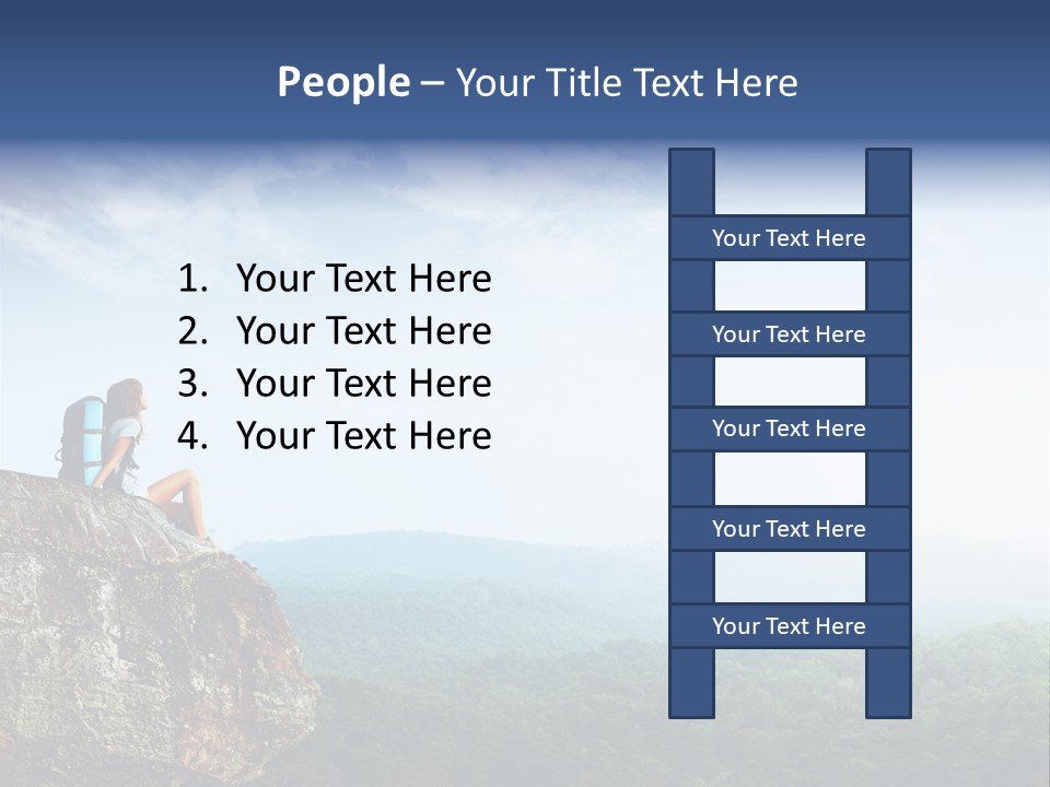 Activity Hike Sky PowerPoint Template