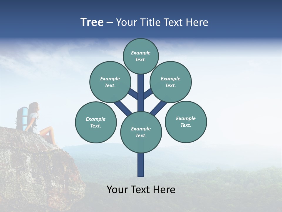 Activity Hike Sky PowerPoint Template