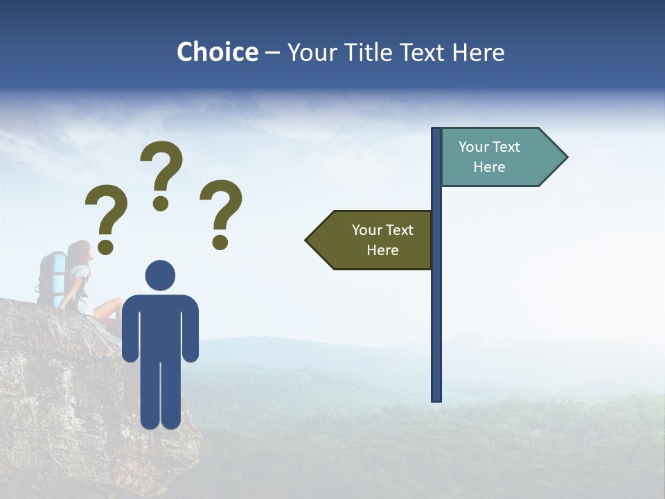 Activity Hike Sky PowerPoint Template