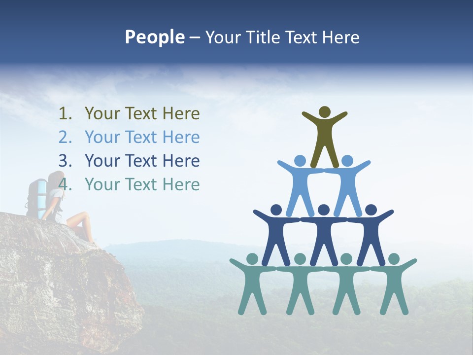 Activity Hike Sky PowerPoint Template