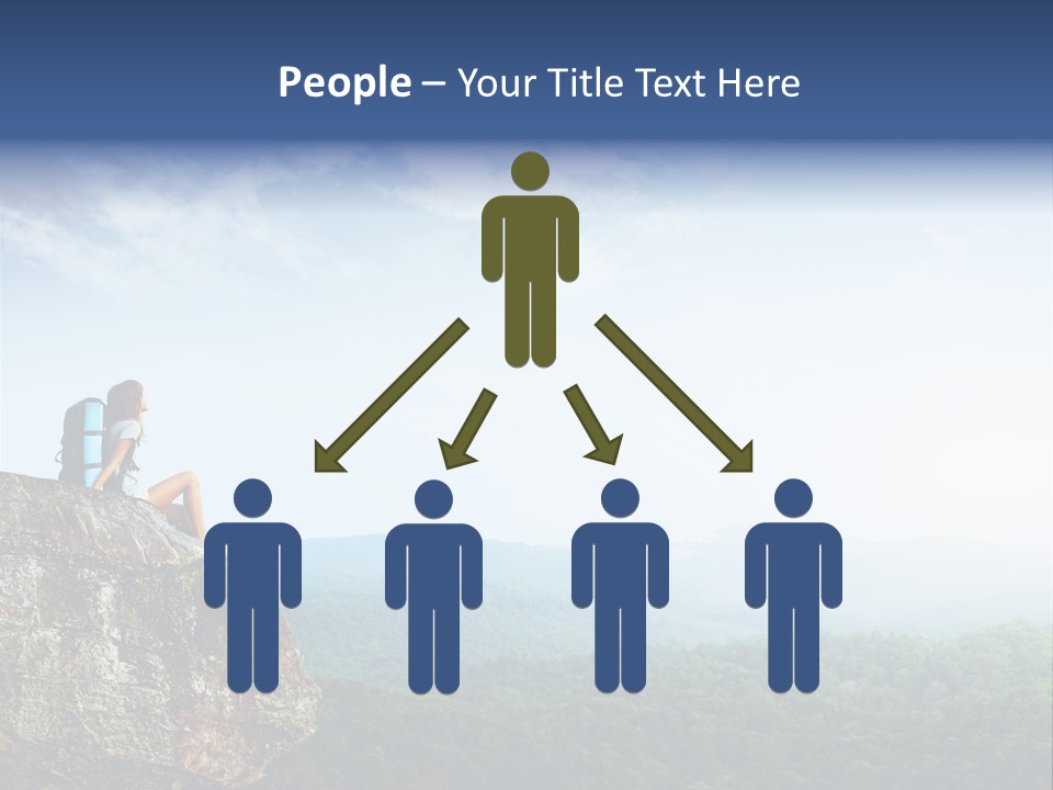 Activity Hike Sky PowerPoint Template
