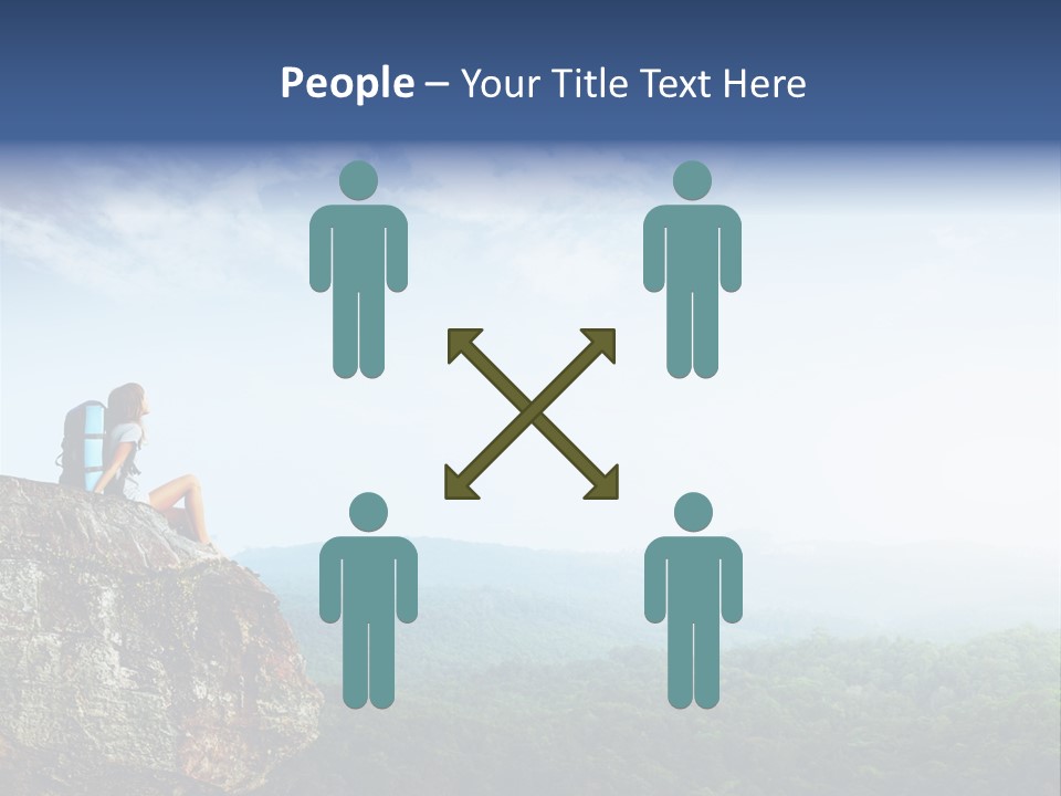 Activity Hike Sky PowerPoint Template