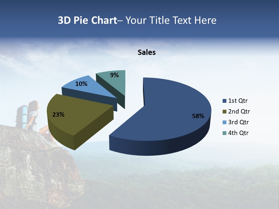 Activity Hike Sky PowerPoint Template