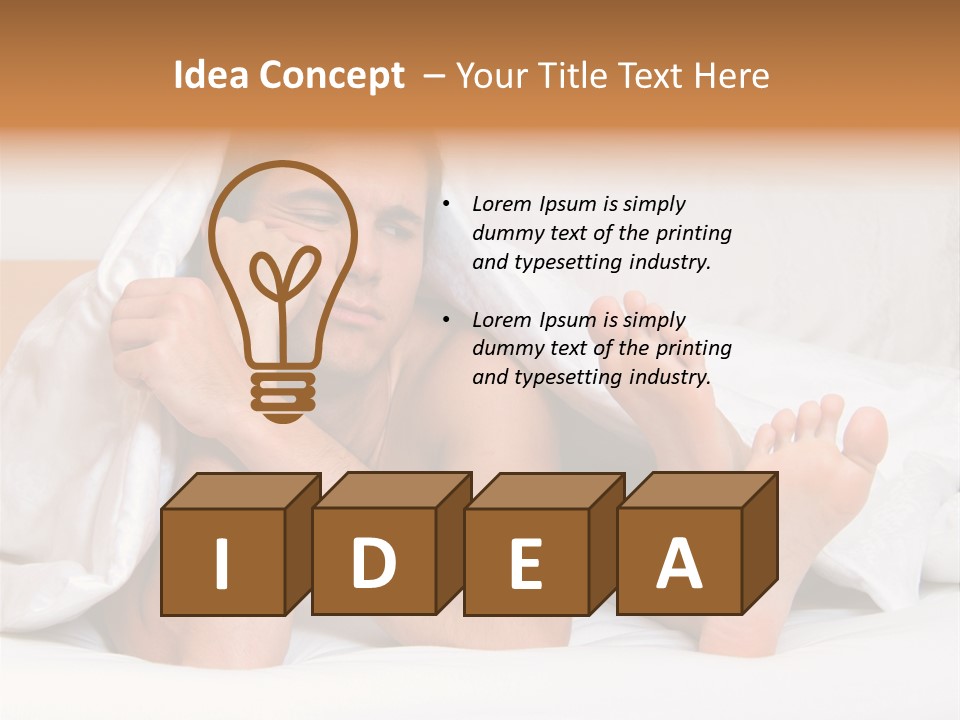 Man Depressed Boyfriend PowerPoint Template