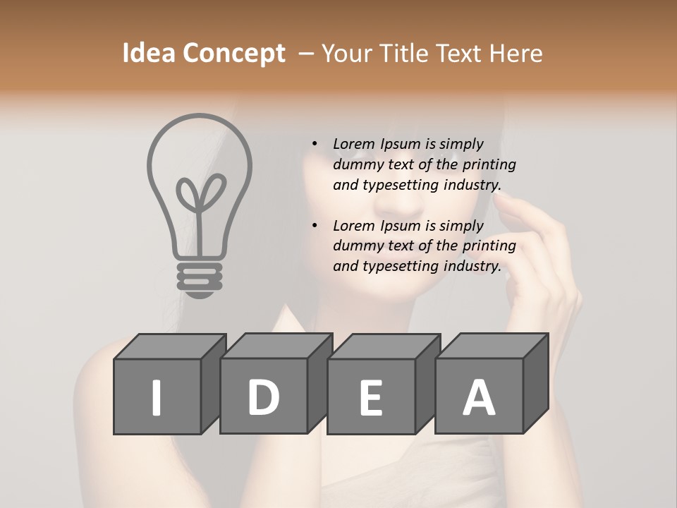 Studio Charming Shoulder PowerPoint Template