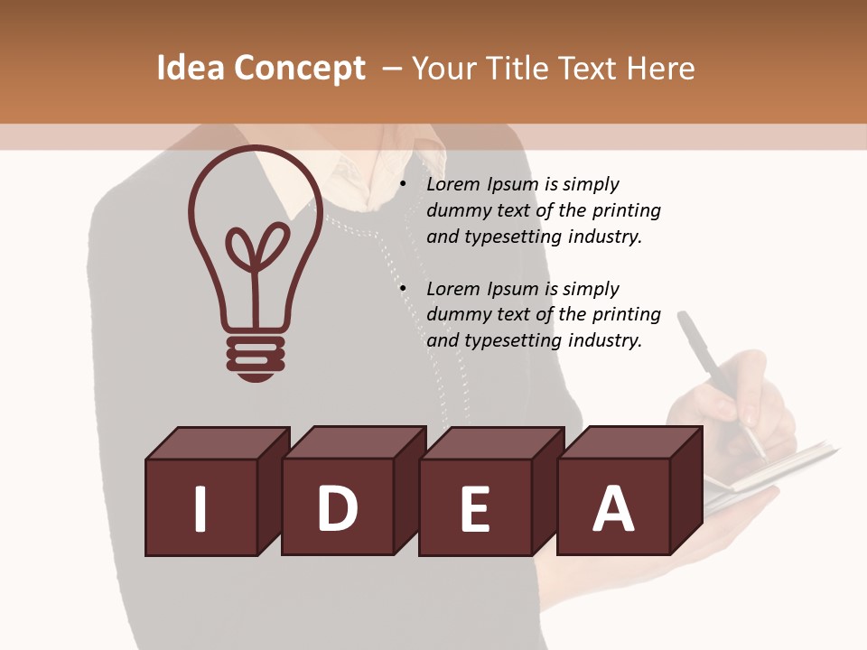 Personal Paper Mission PowerPoint Template