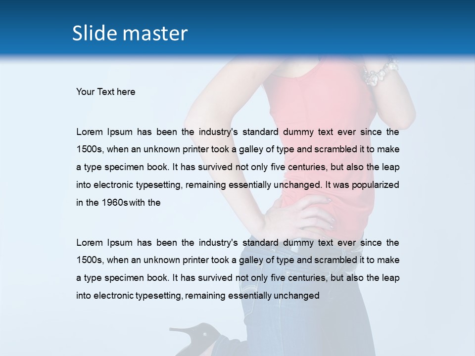 Model Shoes Bracelet PowerPoint Template