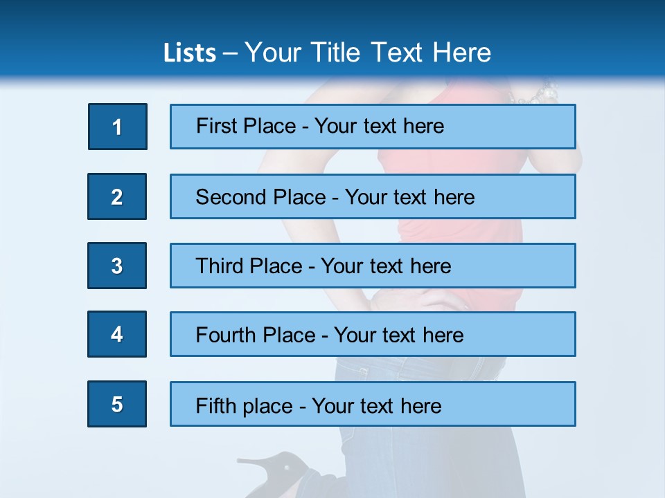 Model Shoes Bracelet PowerPoint Template