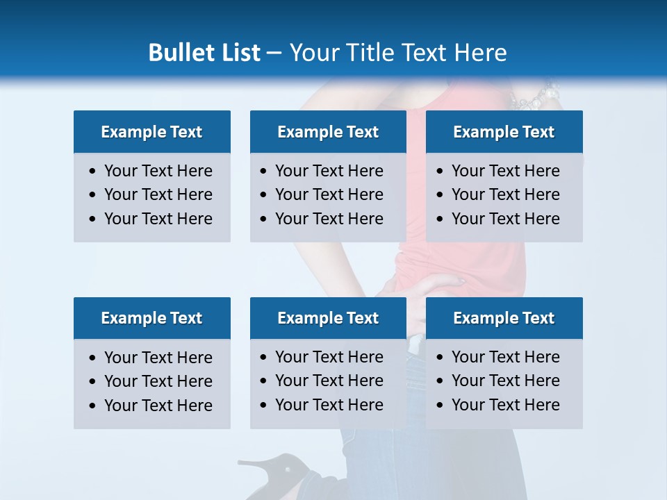 Model Shoes Bracelet PowerPoint Template