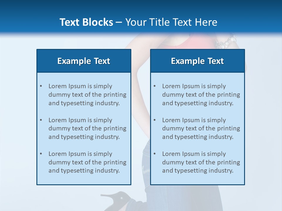 Model Shoes Bracelet PowerPoint Template