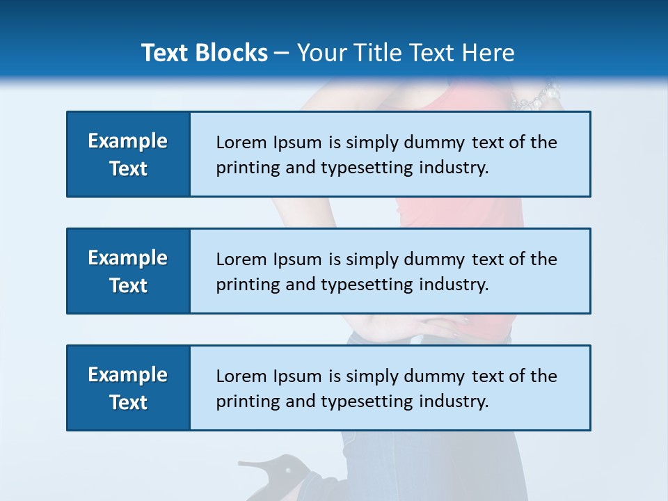 Model Shoes Bracelet PowerPoint Template