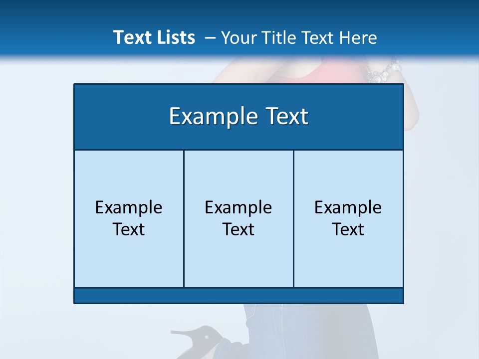 Model Shoes Bracelet PowerPoint Template