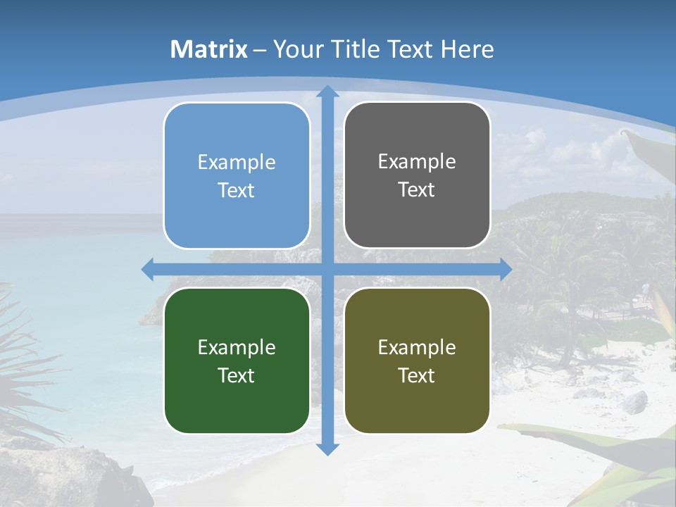 Mexico Beachfront Del PowerPoint Template