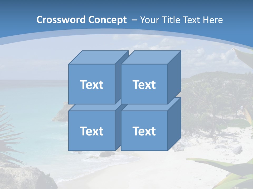 Mexico Beachfront Del PowerPoint Template