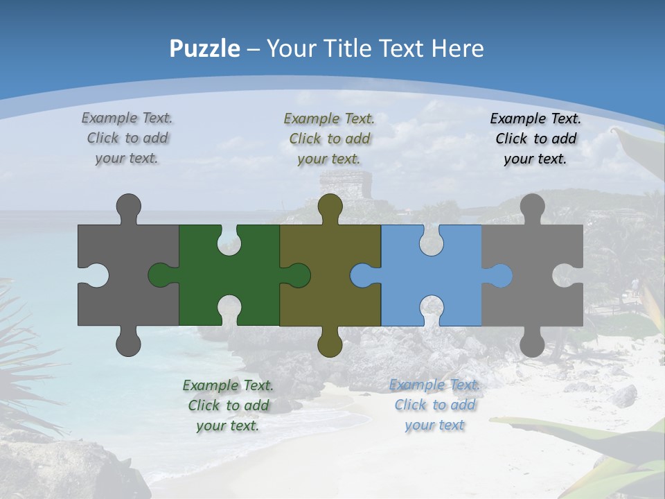 Mexico Beachfront Del PowerPoint Template