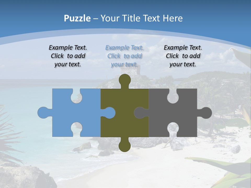 Mexico Beachfront Del PowerPoint Template