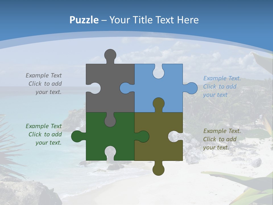 Mexico Beachfront Del PowerPoint Template