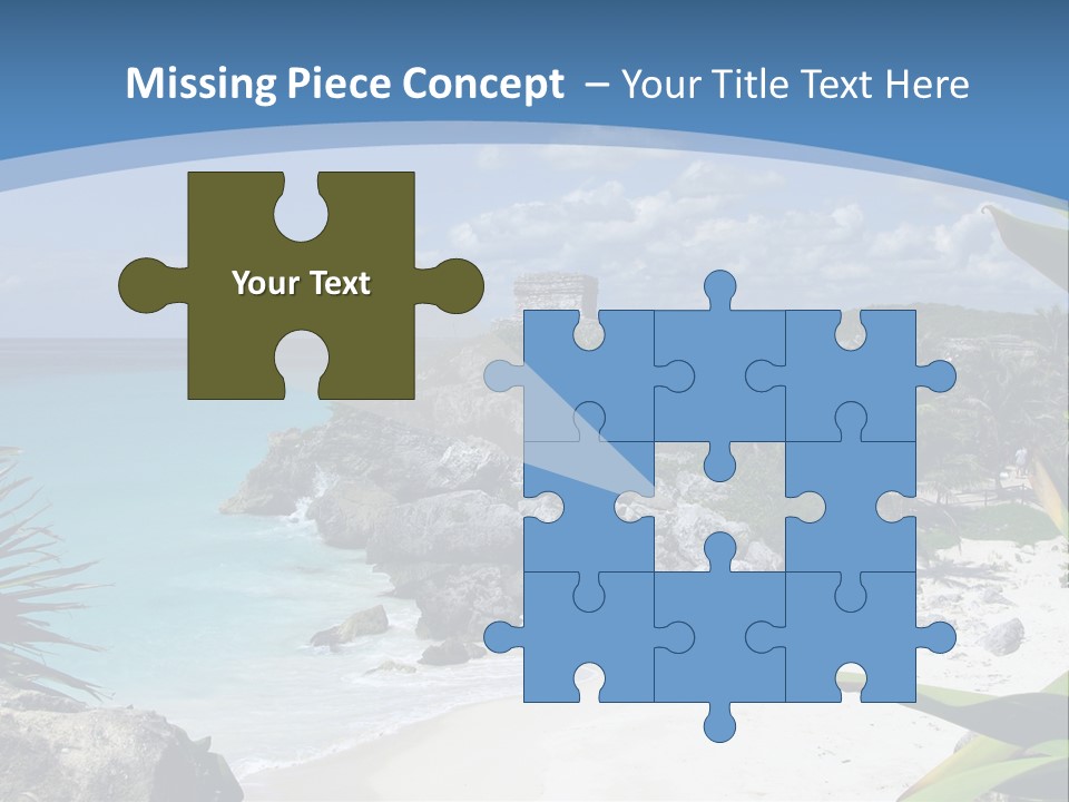 Mexico Beachfront Del PowerPoint Template