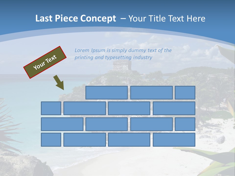 Mexico Beachfront Del PowerPoint Template