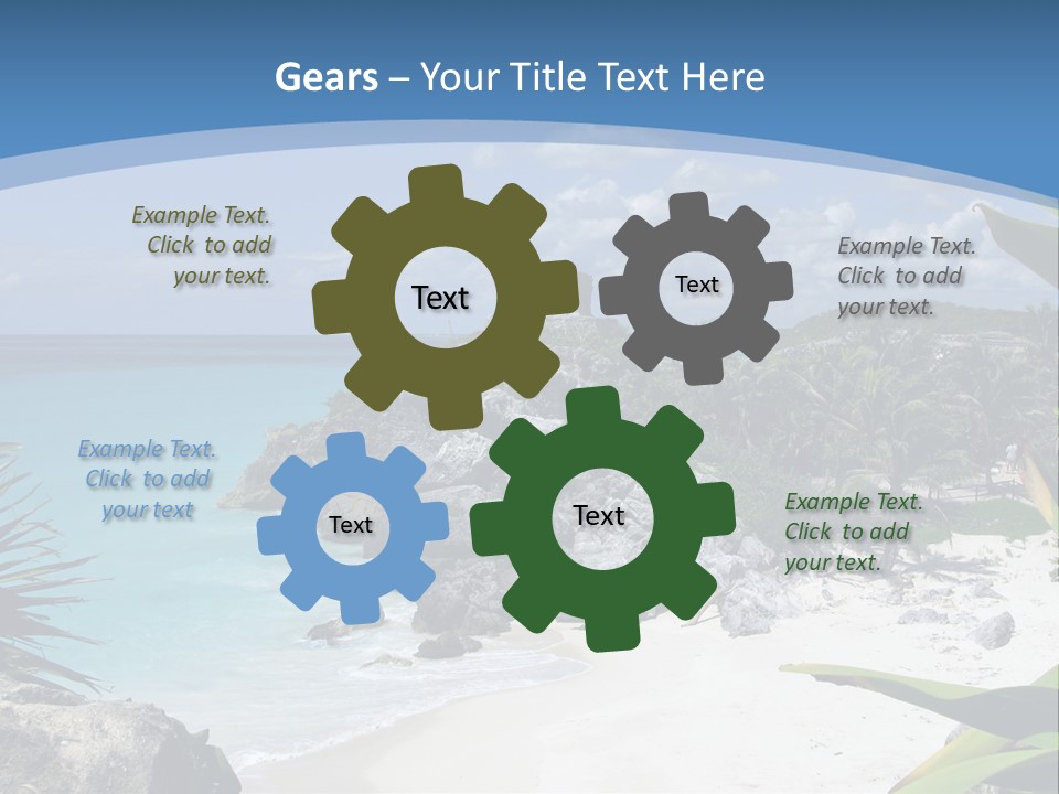 Mexico Beachfront Del PowerPoint Template